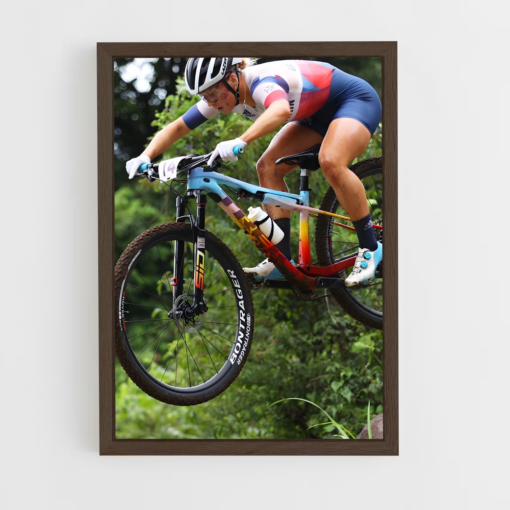 Poster Cycliste Éthéré – affiche Cyclisme (vue 5)